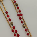 CHANEL COCO Mark Necklace metal Gold CC Auth BA2608-8