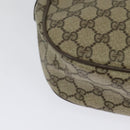 GUCCI GG Supreme Web Sherry Line Bag PVC Beige Gold 89 02 032 Auth BA2611-15
