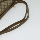 GUCCI GG Supreme Web Sherry Line Bag PVC Beige Gold 89 02 032 Auth BA2611-7