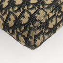 Christian Dior Trotter Canvas Shoulder Bag Navy Gold Auth BA2614-14