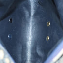 Christian Dior Trotter Canvas Shoulder Bag Navy Gold Auth BA2614-12