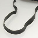 Christian Dior Trotter Canvas Shoulder Bag Navy Gold Auth BA2614-7