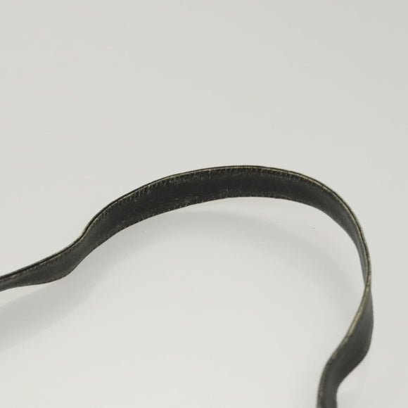 Christian Dior Trotter Canvas Shoulder Bag Navy Gold Auth BA2614