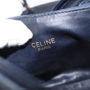 CELINE C Sulky Shoulder Bag Canvas Navy Gold Auth BA2617-19