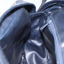 CELINE C Sulky Shoulder Bag Canvas Navy Gold Auth BA2617-21