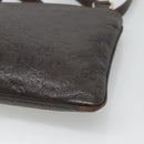 GUCCI GG Canvas Guccissima Bag Leather Dark Brown Gold 201538 Auth BA2619-15