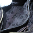 GUCCI GG Canvas Guccissima Bag Leather Dark Brown Gold 201538 Auth BA2619-21