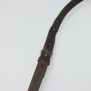 GUCCI GG Canvas Guccissima Bag Leather Dark Brown Gold 201538 Auth BA2619-8