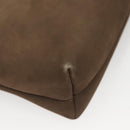 Salvatore Ferragamo Shoulder Bag Suede Brown Gold Auth BA2629-9