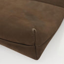 Salvatore Ferragamo Shoulder Bag Suede Brown Gold Auth BA2629-14