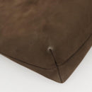 Salvatore Ferragamo Shoulder Bag Suede Brown Gold Auth BA2629-12