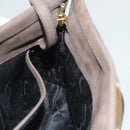 Salvatore Ferragamo Shoulder Bag Suede Brown Gold Auth BA2629-18