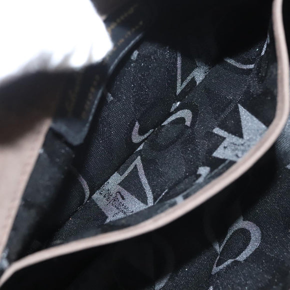 Salvatore Ferragamo Shoulder Bag Suede Brown Gold Auth BA2629