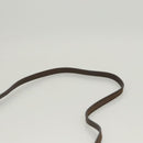 Salvatore Ferragamo Shoulder Bag Suede Brown Gold Auth BA2629-8