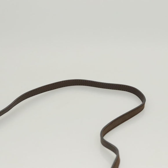 Salvatore Ferragamo Shoulder Bag Suede Brown Gold Auth BA2629