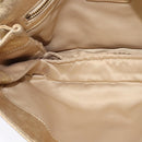 Salvatore Ferragamo Vala Chain Shoulder Bag Leather Gold Auth BA2630-19