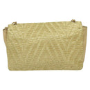 Salvatore Ferragamo Vala Chain Shoulder Bag Leather Gold Auth BA2630-3