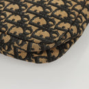 Christian Dior Trotter Canvas Shoulder Bag Navy Gold Auth BA2631-15