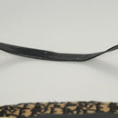 Christian Dior Trotter Canvas Shoulder Bag Navy Gold Auth BA2631-8