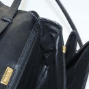 BALLY Shoulder Bag Leather Black Gold Auth BA2643-18