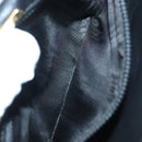 BALLY Shoulder Bag Leather Black Gold Auth BA2643-24