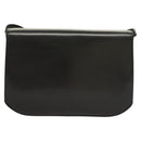 BALLY Shoulder Bag Leather Black Gold Auth BA2643-2