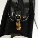 BALLY Shoulder Bag Leather Black Gold Auth BA2644-10