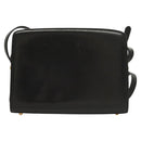 BALLY Shoulder Bag Leather Black Gold Auth BA2644-2
