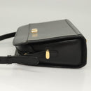 BALLY Shoulder Bag Leather Black Gold Auth BA2644-4
