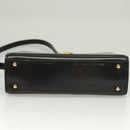 BALLY Shoulder Bag Leather Black Gold Auth BA2644-5