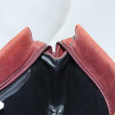 BALLY Quilted Chain Shoulder Bag Leather Brown Gold Auth BA2645-17