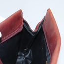 BALLY Quilted Chain Shoulder Bag Leather Brown Gold Auth BA2645-18