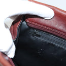 BALLY Quilted Chain Shoulder Bag Leather Brown Gold Auth BA2645-19