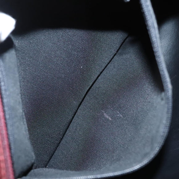 BALLY Quilted Chain Shoulder Bag Leather Brown Gold Auth BA2645