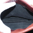 BALLY Quilted Chain Shoulder Bag Leather Brown Gold Auth BA2645-21