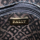 BALLY Hand Bag Leather Brown Gold Auth BA2646-18