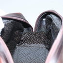 BALLY Hand Bag Leather Brown Gold Auth BA2646-20