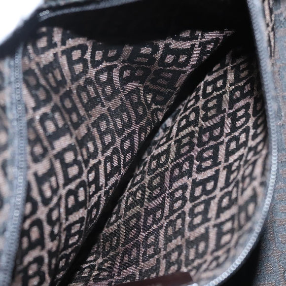 BALLY Hand Bag Leather Brown Gold Auth BA2646