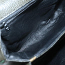 BALLY Hand Bag Leather 2way Khaki Gold Auth BA2648-16