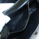 BALLY Hand Bag Leather 2way Khaki Gold Auth BA2648-21