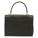 BALLY Hand Bag Leather 2way Khaki Gold Auth BA2648-3