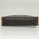 Christian Dior Honeycomb Canvas Clutch Bag PVC Black Auth BA2650-6