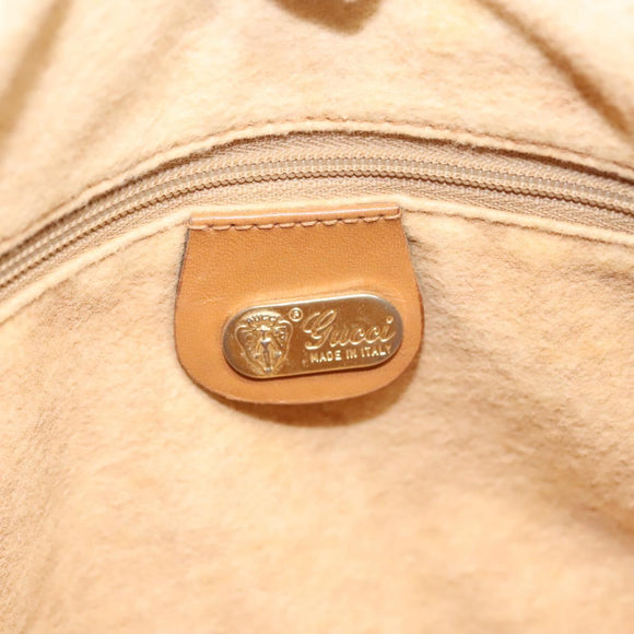 GUCCI Micro GG Supreme Hand Bag PVC Leather Brown Gold 002 101 4422 Auth BA2652