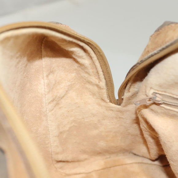 GUCCI Micro GG Supreme Hand Bag PVC Leather Brown Gold 002 101 4422 Auth BA2652