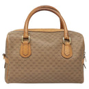 GUCCI Micro GG Supreme Hand Bag PVC Leather Brown Gold 002 101 4422 Auth BA2652-2