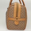 GUCCI Micro GG Supreme Hand Bag PVC Leather Brown Gold 002 101 4422 Auth BA2652-3