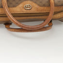 GUCCI Micro GG Supreme Hand Bag PVC Leather Brown Gold 002 101 4422 Auth BA2652-7