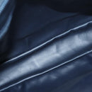 BALLY Quilted Chain Shoulder Bag Leather Navy Gold Auth BA2658-12