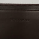 BURBERRY Hand Bag Suede Leather Brown Auth BA2670-14