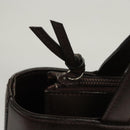 BURBERRY Hand Bag Suede Leather Brown Auth BA2670-10
